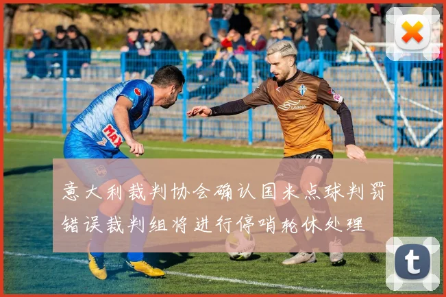 意大利裁判协会确认国米点球判罚错误裁判组将进行停哨轮休处理